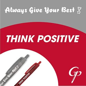 Greeting Pen Employee Appreciation Translucent 12 Pen Set with Team Building Quotes, 6 Designs 46010