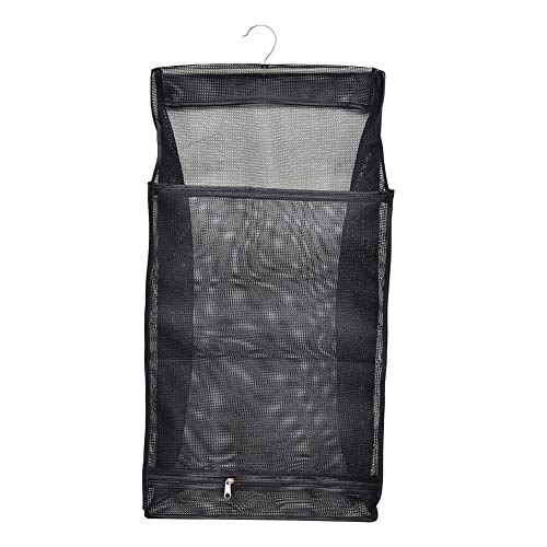 M.M.A Wall Hanging Mesh Laundry Basket Underwear Socks Barrel Bucket Clothing Storage Bag Foldable Bathroom Dirty Cloth Storage Bag