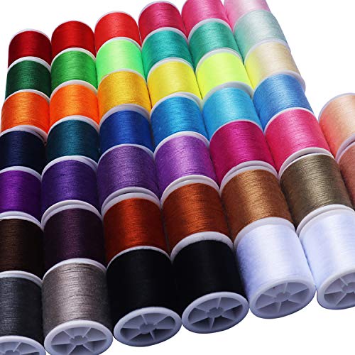 45 spools Sewing Thread Kits Polyester for Hand & Machine Sewing Total 4500yards