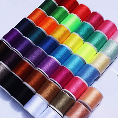 45 spools Sewing Thread Kits Polyester for Hand & Machine Sewing Total 4500yards