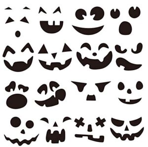 halloween pumpkin stickers crafts decorations -make your own jack-o-lantern - trick or treat party supplies 64ct