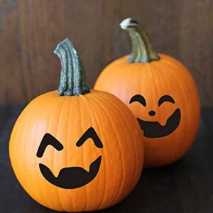 Halloween Pumpkin Stickers Crafts Decorations -Make Your Own Jack-O-Lantern - Trick or Treat Party Supplies 64Ct