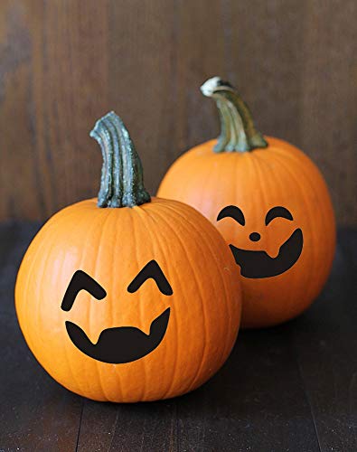 Halloween Pumpkin Stickers Crafts Decorations -Make Your Own Jack-O-Lantern - Trick or Treat Party Supplies 64Ct