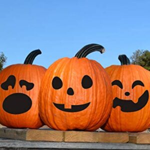 Halloween Pumpkin Stickers Crafts Decorations -Make Your Own Jack-O-Lantern - Trick or Treat Party Supplies 64Ct