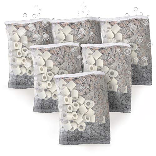 JOR Aquarium Media Filter Bags with 1mm Holes, Nylon Mesh Aquarium Filter with Plastic Zipper, Choose Your Best Fish Tank Net Bags, Sturdy, Easy, and Reusable, 10 pcs