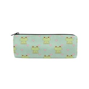 pencil case cute animal frog flower pencil bag zipper pouch holder student pen bag stationery cosmetic makeup bag for school supplies teens work