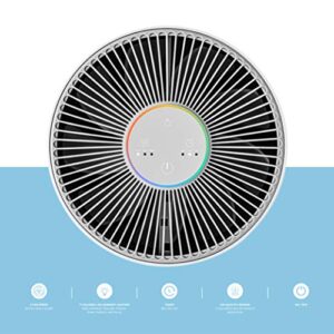 CUCKOO Air Purifier with 3-Stage H13 True HEPA Filter for Bedroom and Office (227 sq. ft.), Activated Carbon Filters 99.97% Odors, Smoke, Dust, Pollen, Pet Dander, Modes, LED, White, CAC-10510FW