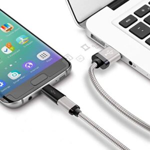 BabyElf USB C Adapter, Type C Female to Micro USB Male Convert Connector Support Charge & Data Sync Compatible with Galaxy S7/S7 Edge, Nexus 5/6 and Micro USB Devices (Pack of 2, Black)