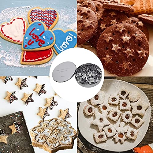 DflowerK 24 Mini Cookie Cutters Shapes Set Biscuit Cutters Stainless Steel Metal Baking Molds for Pastry Dough Donut Fruit Fondant Clay