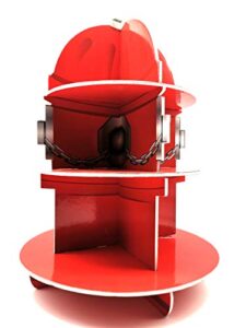 qidiwin 3 tier cupcake foam stand with fire hydrant design for party decorations , fire hydrant cupcake stand
