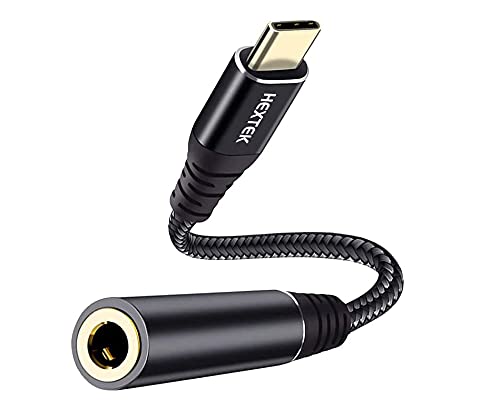 USB C to 3.5MM Audio Adapter,Android Headphone Jack Adapter,USB Type C to AUX Audio Hi-Res DAC Braided Nylon,Cable Adapter for Pixel 4 Samsung Galaxy S21 S20 Ultra S20+ Note 20 OnePlus 7T and More