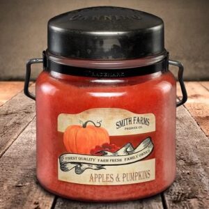 McCalls Candles | Apples & Pumpkins | Highly Scented & Long Lasting | Classic Painted Label | Hand Crafted Metal Lid with Strap and Handle| Premium Wax & Fragrance | Made in The USA | 16 oz