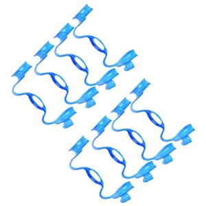 EXCEART 20pcs C Shape Cheek Retractor Autoclavable Dental Mouth Opener for Mouthguard Speak Out Challenge (Blue)