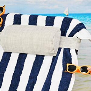 Themed Beach Towel Clips, Pool Towel Accessory, Portable Heavy-Duty Plastic Clamps, (Set of 2), Orange Sunglasses