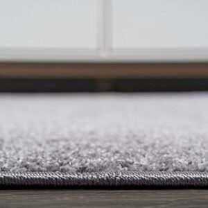JONATHAN Y SEU100A-3 Haze Solid Low-Pile Indoor Area-Rug Casual Contemporary Solid Traditional Easy-Cleaning Bedroom Kitchen Living Room Non Shedding, 3 ft x 5 ft, Grey