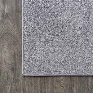 JONATHAN Y SEU100A-3 Haze Solid Low-Pile Indoor Area-Rug Casual Contemporary Solid Traditional Easy-Cleaning Bedroom Kitchen Living Room Non Shedding, 3 ft x 5 ft, Grey