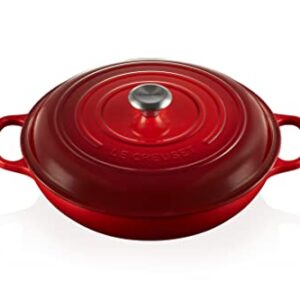 Le Creuset Enameled Cast Iron Signature Braiser, 5 qt. , Cerise