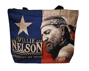 willie nelson large tote bag - always on my mind