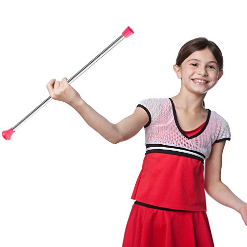 4 Pieces Twirling Batons Unisex Kids' Gymnastics Twirling Baton Dance Baton for Talent Shows, Artistic Dancing, Baton Twirling, Pink, White, Purple