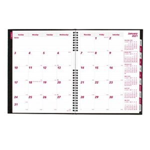 Brownline 2021 CoilProTM Monthly Planner, 14 Months (Dec 2020 - Jan 2022), Hard Cover, Black, 11 x 8.5 inches (CB1262C.BLK-21)