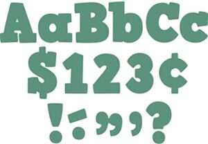 teacher created resources eucalyptus green 4" bold block letters combo pack (tcr8693)