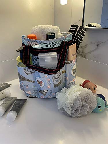 ROMYtendency Shower caddy, mesh shower tote bag, multi storage bath caddy with Shower ball set