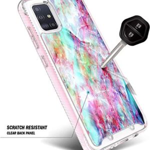 E-Began Case for Samsung Galaxy A51 5G with [Built-in Screen Protector], (Not Fit A51 4G/5G UW Verizon), Full-Body Protective Shockproof Bumper Cover, Impact Resist Case -Marble Design Fantasy