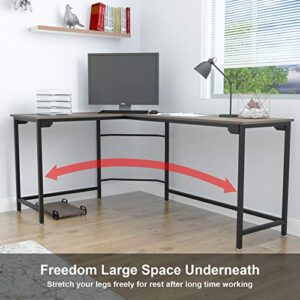 Weehom L Shaped Desk Corner Gaming Computer Desks for Home Office PC Workstation Study Writing Work Gamer Table, Easy to Assemble