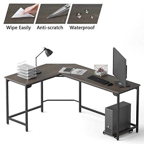 Weehom L Shaped Desk Corner Gaming Computer Desks for Home Office PC Workstation Study Writing Work Gamer Table, Easy to Assemble