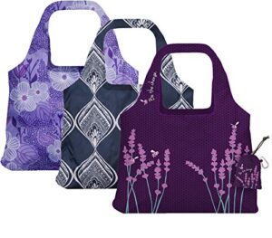chicobag vita tote, 1 each of bliss, be & peacock bandana, variety pack of 3