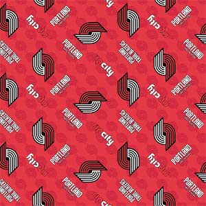 quilting cotton for sewing – nba collection - 100% cotton - soft, decorative material - pre-cut 44-45 inches wide x 2 yards - by camelot fabrics - portland trail blazers