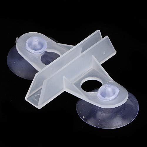 TOPINCN 40PCS PVC Aquarium Fish Tank Suction Cup Separating Board Divider Support Clip Insulation Clip(White)