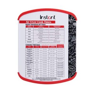 instant vortex official cutting board with cook times, 11x14-inch