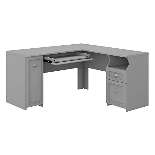 Bush Furniture Fairview L Desk, 60W, Cape Cod Gray