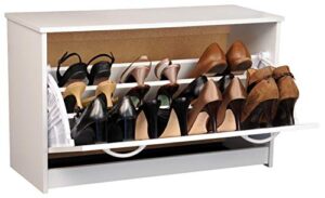 single shoe cabinet - white