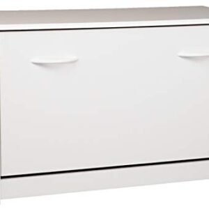 Single Shoe Cabinet - White