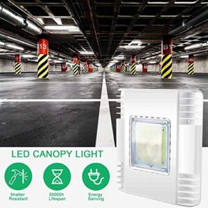 OSTEK LED Canopy Light 150W Gas Station Carport Ceiling Light 5700K, Outdoor Rated (600W HID/HPS Equivalent), 90-277V IP65 DLC & UL Listed