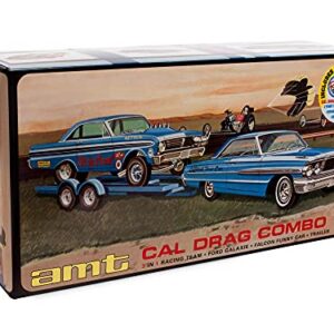 AMT Cal Drag Combo 1964 Galaxie, AWB Falcon & Trailer 1:25 Scale Model Kit