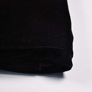 stretch velvet fabric 12 colors 62" wide for sewing apparel upholstery curtain by the yard (one yard black)