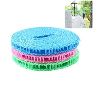 the garnish gripper non-slip clothesline 3 pieces portable adjustable dryer line windproof non-slip clothesline for camping travel indoor outdoor product
