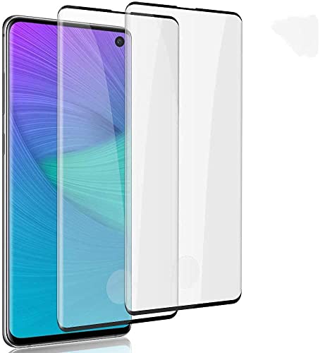 ToneGod 2 Pack Galaxy S10 Screen Protector, [Bubble Free] [High Definition] Anti-Scratch [Case Friendly] 3D Curved Screen Protector Compatible Galaxy S10