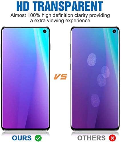 ToneGod 2 Pack Galaxy S10 Screen Protector, [Bubble Free] [High Definition] Anti-Scratch [Case Friendly] 3D Curved Screen Protector Compatible Galaxy S10