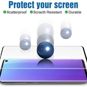 ToneGod 2 Pack Galaxy S10 Screen Protector, [Bubble Free] [High Definition] Anti-Scratch [Case Friendly] 3D Curved Screen Protector Compatible Galaxy S10