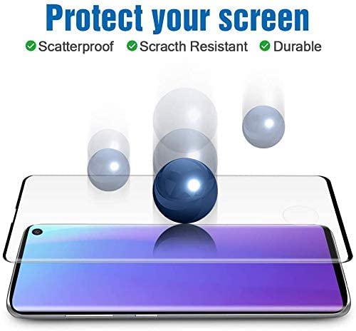 ToneGod 2 Pack Galaxy S10 Screen Protector, [Bubble Free] [High Definition] Anti-Scratch [Case Friendly] 3D Curved Screen Protector Compatible Galaxy S10