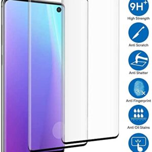 ToneGod 2 Pack Galaxy S10 Screen Protector, [Bubble Free] [High Definition] Anti-Scratch [Case Friendly] 3D Curved Screen Protector Compatible Galaxy S10