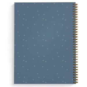 Softcover Magical 8.5" x 11" Motivational Sloth Spiral Notebook/Journal, 120 Wide Ruled Pages, Durable Gloss Laminated Cover, Gold Wire-o Spiral. Made in the USA