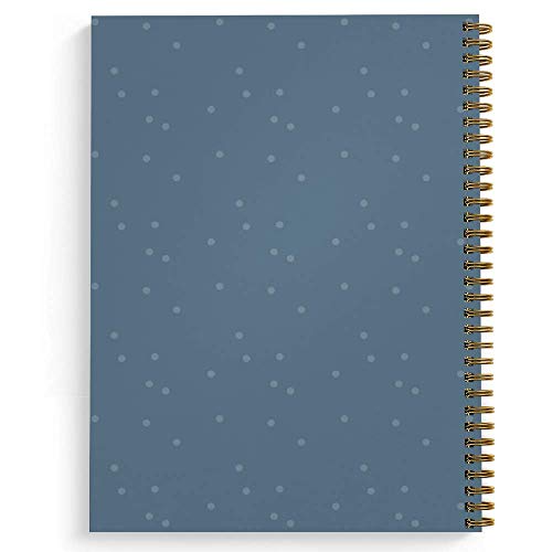 Softcover Magical 8.5" x 11" Motivational Sloth Spiral Notebook/Journal, 120 Wide Ruled Pages, Durable Gloss Laminated Cover, Gold Wire-o Spiral. Made in the USA