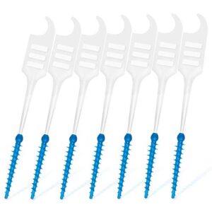 250pcs Interdental Brush Dental Floss Silicone Toothpicks Soft-Dental Floss Teeth Stick Double-ended Toothpick