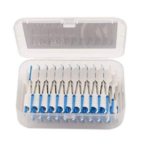 250pcs Interdental Brush Dental Floss Silicone Toothpicks Soft-Dental Floss Teeth Stick Double-ended Toothpick