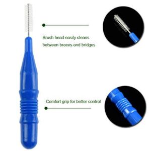 250pcs Interdental Brush Dental Floss Silicone Toothpicks Soft-Dental Floss Teeth Stick Double-ended Toothpick